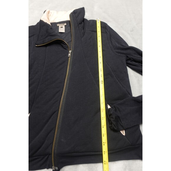 Jigsaw Womens Size Large Navy Blue Full Zip Athletic Jacket Open - Picture 5 of 7